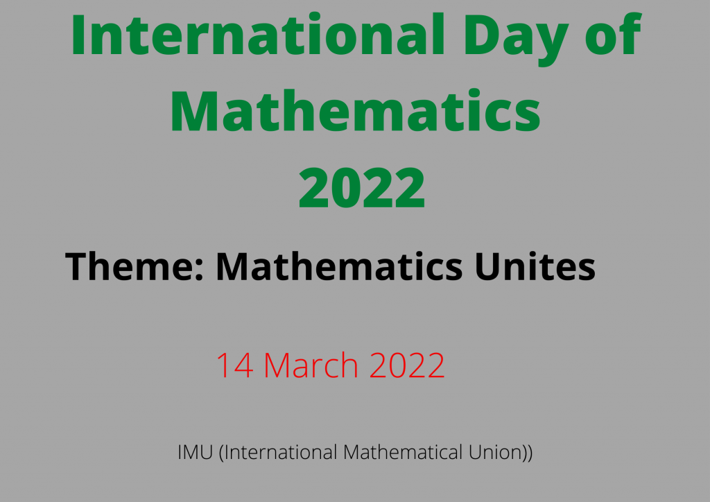 Journée internationale des mathématiques 2022